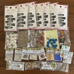 《パーツセット》アクセサリー金具、ビーズなど