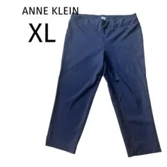 ANNE KLEIN [XL] ブラック クロップドパンツ 大きめ ゆったり