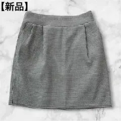 新品　Emsexcite千鳥格子柄 ミニスカート ウエストゴム