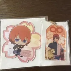 弱虫ペダル　カフェ　アクリルコースター　キーホルダー　新開隼人