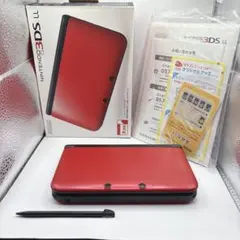 【極美品・未使用級】Nintendo 3DS LL レッド×ブラック 本体