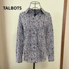 TALBOTS タルボット　長袖シャツ　総柄　Mのサムネイル