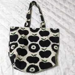 果物模様 トートバッグ キャンバス地