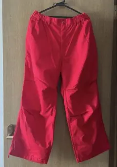 【WEGO】ワイドカーゴパンツ 赤 Mサイズのサムネイル