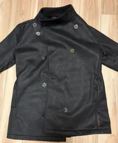 ADOLFO DOMINGUEZ メンズコート 48 ブラック ダブル ボア調