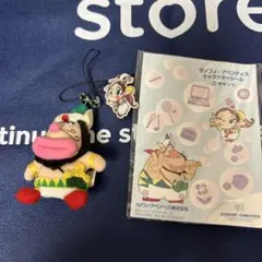 ハクション大魔王　ぬいぐるみストラップとステッカーセット
