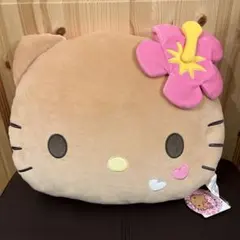 しまむら　ハローキティ　クッション　豹柄　ピンク