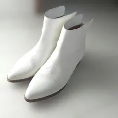 【美品】ユナイテッドアローズ　ショートブーツ　ホワイト　白　38