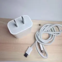 純正品 Apple USB-C電源アダプタ + USB-C充電ケーブル 20W