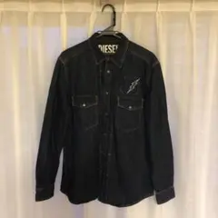 DIESEL デニムシャツ 長袖 ダークブルー
