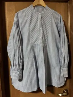 お値下げMy:nia 長袖ブラウス　ストライプ　Lサイズ