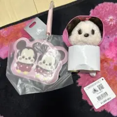 ミニーちゃん　ミッキー　パスケースぬいぐるみ