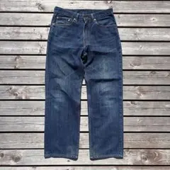 【雰囲気抜群】00s リーバイス 502 W32 濃紺 濃淡色落ちヒゲ・ハチノス