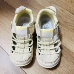 IFMEベージュ ストラップ付きサンダル 16.5cm