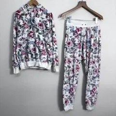 JOYRICH スウェットセットアップフラワー S 白　D186のサムネイル