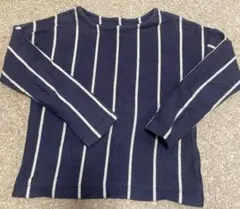 オーシャンアンドグラウンド　ストライプ 長袖カットソー