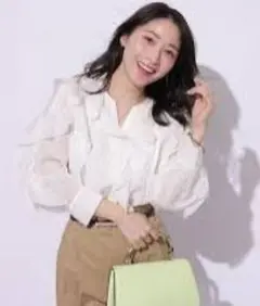 Apuweiser-riche♡シアーフリルブラウス Apuweiser-riche - Apuweiser-riche フリルブラウス シアー