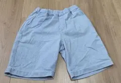 UNIQLO KIDS ストライプ柄 ハーフパンツ 140