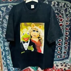 カーミット 蛙 ティーシャツ 半袖 メンズ ヴィンテージリプリント XL 2XL