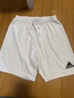 adidas ハーフパンツ ホワイト メンズM〜L相当 紐付き シミあり