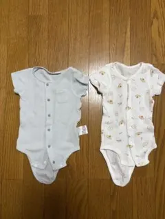 ベビー肌着 ロンパース 2枚セット 70cm