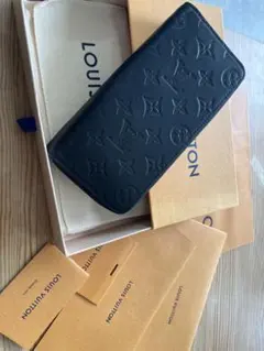 新品　LOUIS VUITTON ブラック 長財布　モノグラム　シャドウ
