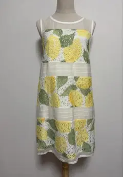 doll up oops レースワンピース　silk レモン　日本製のサムネイル