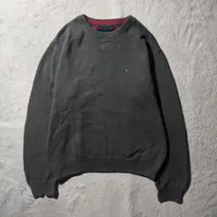 【Y8501】.TOMMY HILFIGER 長袖ニット　セーター　サイズL