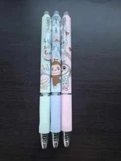 6.2★LABUBU 大人気の文字消せる0.5mm 6本ペンセット★