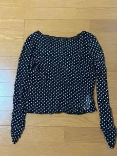 SORIN】スワンレイク Uネック シアートップス シースルー ブラック 38