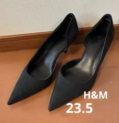 H&Mパンプス　ブラック　23.5