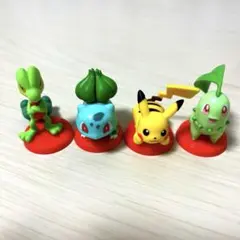 포켓몬 チョコエッグ 피카츄 、チコリータ、 이상해씨 、キモリ4体