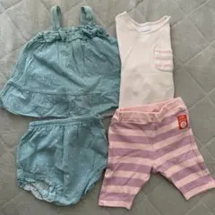 ベビー　トップス　ボトム　パンツ　セットアップ　ノースリーブ　長袖　まとめ売りのサムネイル