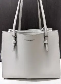 【ＲＹママ様専用】クラシックダブルハンドル トートバッグ グレー