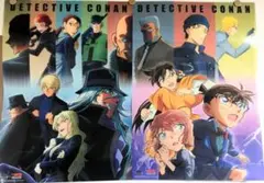 名探偵コナン 黒鉄の魚影「江戸川コナン 灰原哀 ジン 安室透」A3クリアポスター