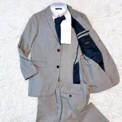 【美品✨】BURBERRY BLACK LABEL セットアップ 背抜き グレーのサムネイル
