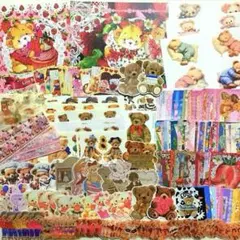おすそ分けセット☆くま/テディベアー/デザインペーパー/おすそ分けファイル