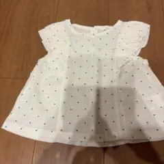 après les cours ドット柄 フリルブラウス 100cm