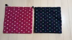 水玉模様 ネックウォーマー 2点セット