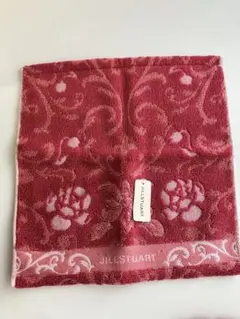 新品JILL STUART 花柄タオルハンカチ ピンク