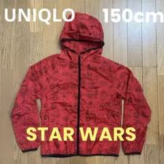 UNIQLO STAR WARS ポケッタブル パーカー 赤 150cm