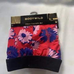 可愛すぎる♡BODYWILD ボクサーパンツ M レッド フラワー