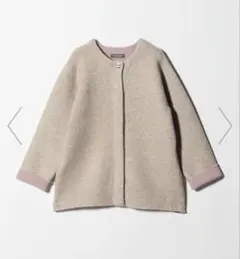 ショートコート ノーカラージャケット