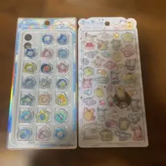 うるちゅるポップシール　サンリオ　あわわちゃん　おはじき　2点セット