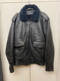 90s A2フライト 羊レザージャケット ライナー付き サイズXL 日本製