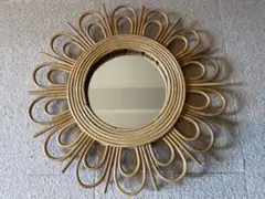 【Machi様専用】ラタンミラー