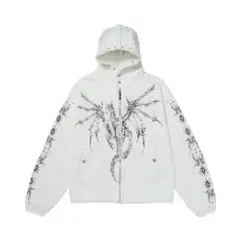 thug club dragon stud zip-up hoodie - メルカリ