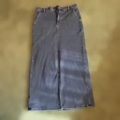 GU デニムロングスカート 裏起毛 Mサイズ