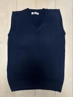 制服 ベスト ニット 紺　ネイビー