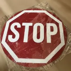 新品・未使用　ストップ STOP アメリカ道路標識 一時停止　アメリカン雑貨